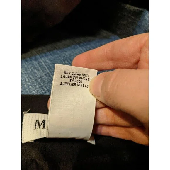 Mixit Woman Embroidered Floral Black Skirt Size 10 Blue Purple Lined - Picture 6 of 6